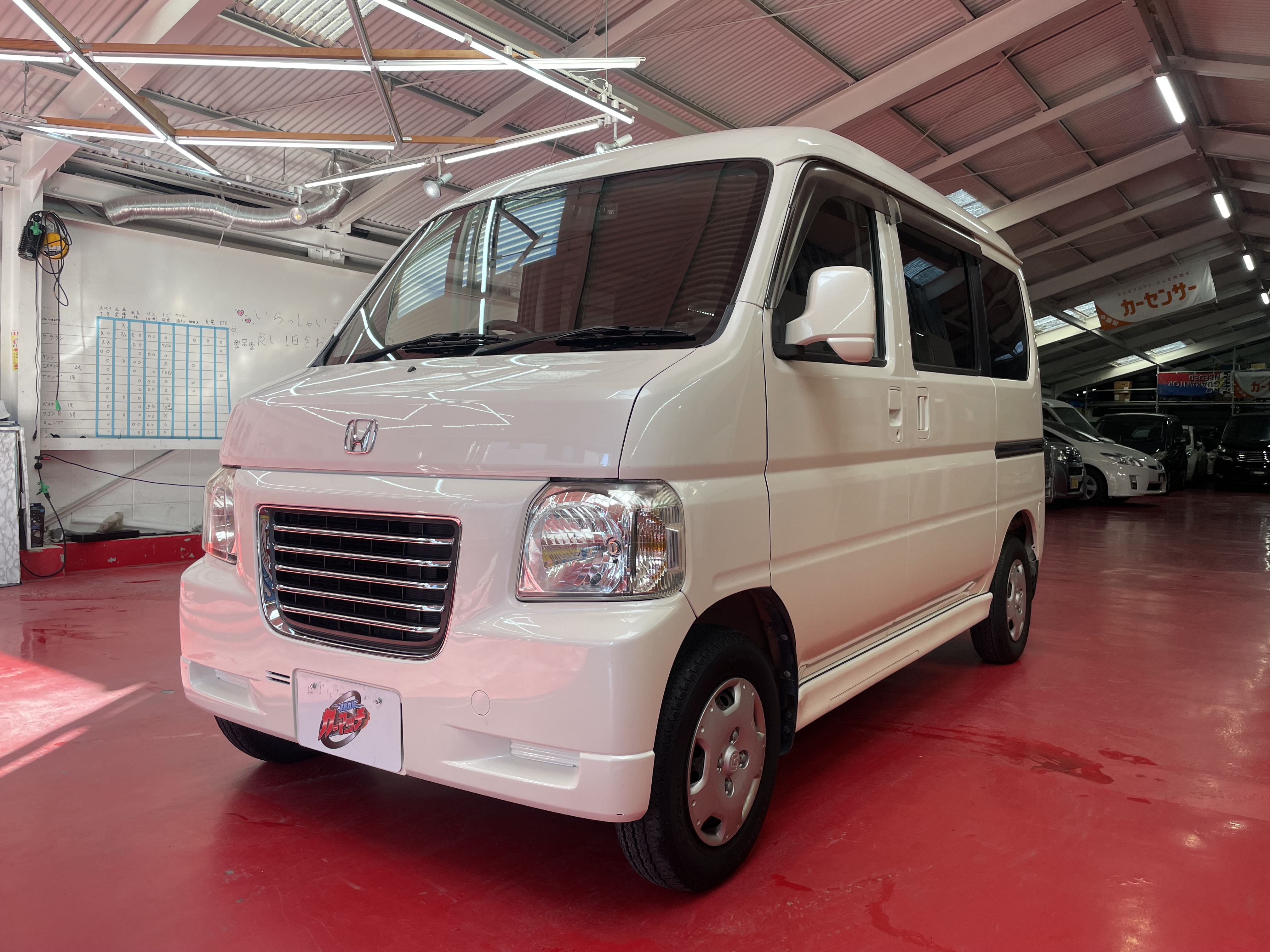 店舗ブログ :: ホンダ バモス（白）入庫しました！ | 自社ローン専門の